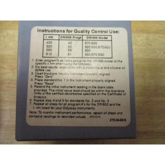 DRCheck 27639-00 Secondary Standards Kit 2763900