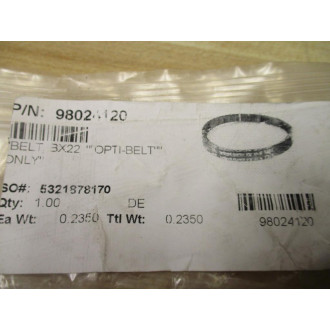 Optibelt 98024120 SuperTX Cogged V-Belt BX22