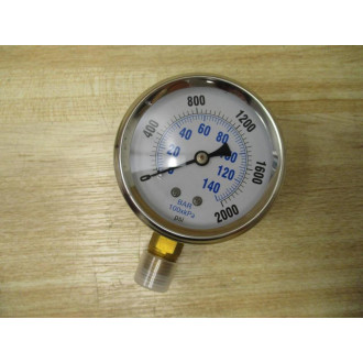 SEC-201L-2540 2.5" Wet Gauge SEC201L2540