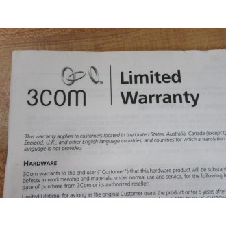 3Com 16-0764-000 Network Interface Card 160764000 - New No Box