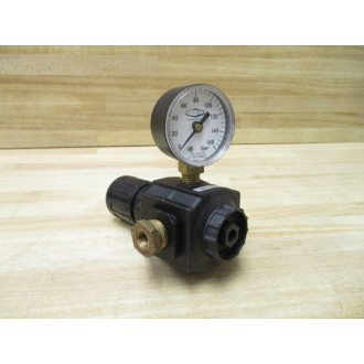Norgren R73G-4AK-RMG Pressure Regulator R73G4AKRMG W Pressure Gauge - Used