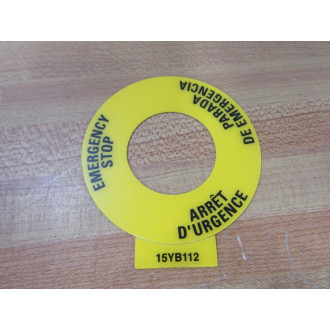Allen Bradley D7-15YB112 Legend Plate D715YB112 (Pack of 6)