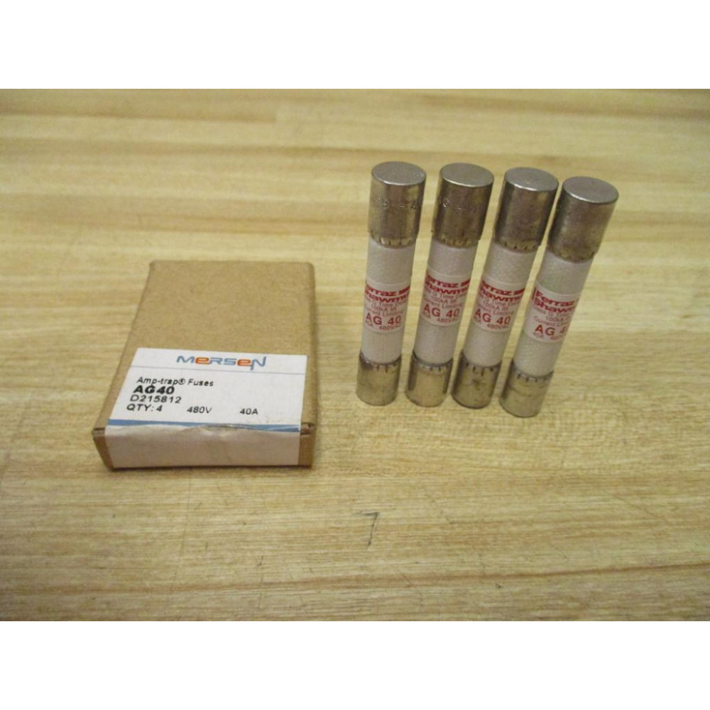 Mersen Ferraz Shawmut AG40 Amp-Trap Fuse Tested (Pack of 4)