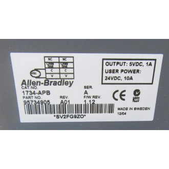 Allen Bradley 95734905 IO Module 1734-APB - Used