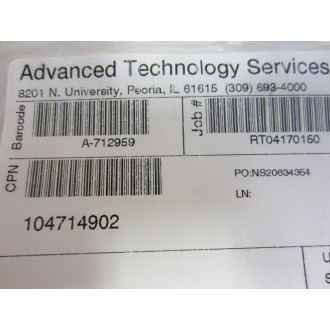 Fincor 104714902 Power Board 104714902-F RT04170150 Rev.F - Refurbished