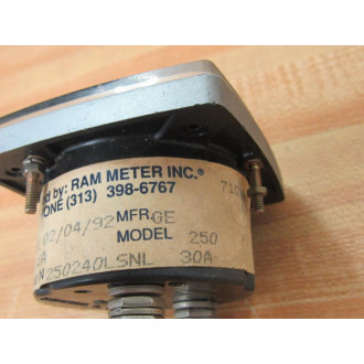 Yokogawa 250240LSNL Amp Meter A-C 0-30 Ampheres (Pack of 2) - Used