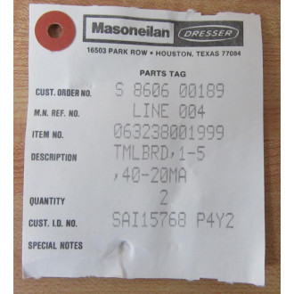 Masoneilan Dresser 063238001999 Circuit Board (Pack of 2)