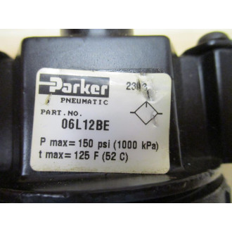 Parker 06L12BE Mist Lubricator - Used Parker 06L12BE Mist Lubricator - Used