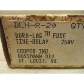 Cooper Bussmann DLN-R-20 Dura-Lag Fuse DLNR20 Tested (Pack of 8)