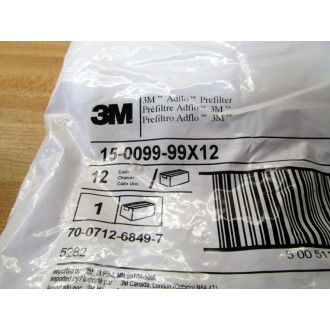 3M 15-0099-99X12 PreFilter 15009999X12 (Pack of 12)