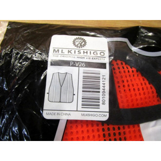 ML KISHIGO P-V26 Safety Vest PV26 (Pack of 4)