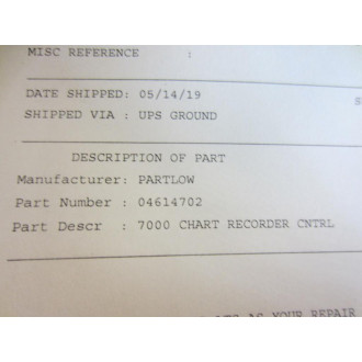 Partlow 04614702 7000 Chart Recorder Control Bd RT04170151 - Refurbished