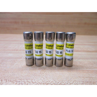 Littelfuse FLQ-15 Fuse Cross Ref 486J32, FLQ015 Tested (Pack of 5) - New No Box