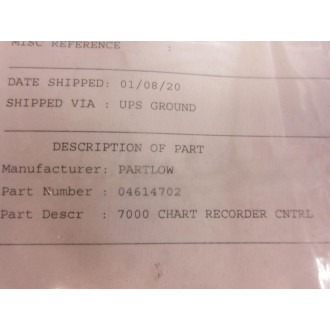 Partlow 04614702 7000 Chart Recorder Control Bd RT12160095 - Refurbished