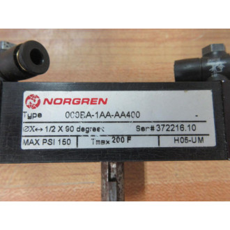 Norgren 000BA-1AA-AA400 Rotary Cylinder 000BA1AAAA400 - Used