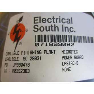 Microtec LASTAC-B Power Board LASTACB JOB:071699-082 - Refurbished