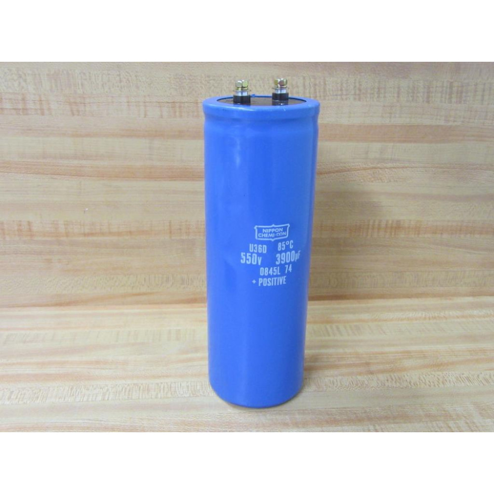 Nippon Chemi-Con U36D 550V 3900µF Capacitor 0845L 74 Dented - New No Box