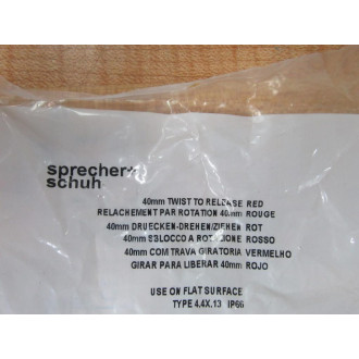 Sprecher + Schuh D7P-MT44E E-Stop Pushbutton D7PMT44E