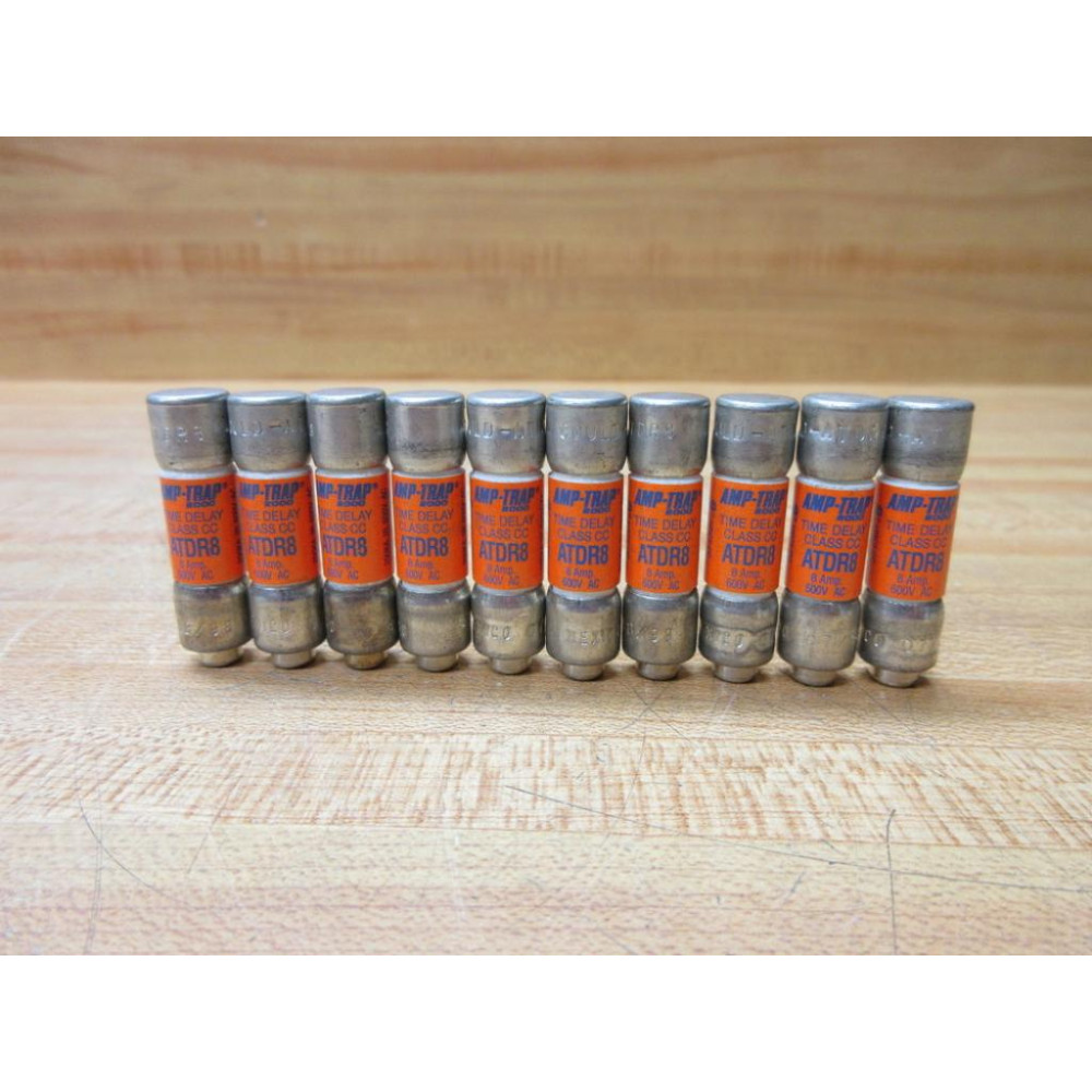 Gould Shawmut Ferraz Mersen ATDR8 Fuse Cross Ref 4ZAW9 (Pack of 10) - New No Box