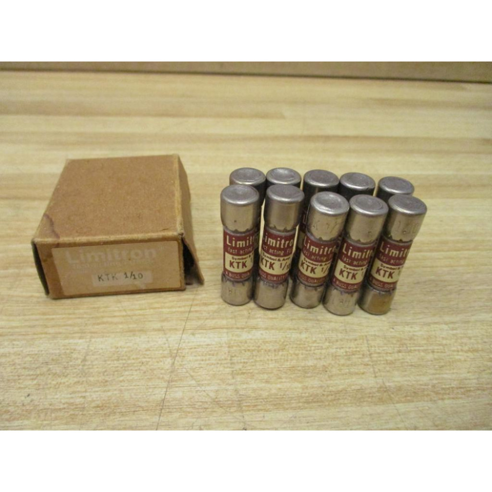 Buss KTK-110 Bussmann Fuse Cross Ref 6F125 Tested (Pack of 10)
