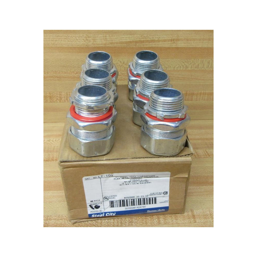Steel City LT-103 Conduit Connector LT103 (Pack of 6)
