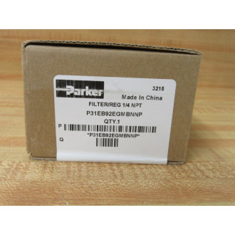 Parker P31EB92EGMBNNP Filter Regulator