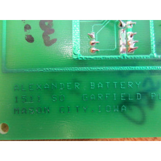 Alexander Battery Technologies 3400 Circuit Board - Used