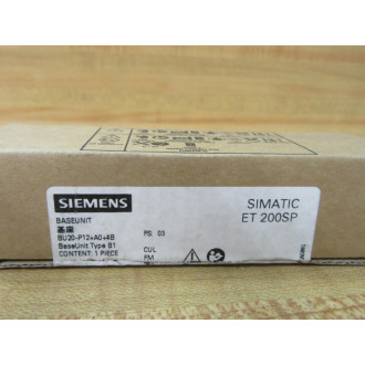 Siemens 6ES7 193-6BP20-0BB1 Base Unit 6ES7 1936BP200BB1
