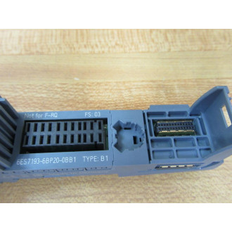 Siemens 6ES7 193-6BP20-0BB1 Base Unit 6ES7 1936BP200BB1
