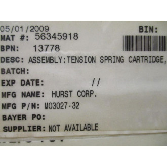 Hurst M03027-32 Tension Spring Cartridge M0302732 (Pack of 2)