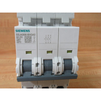 Siemens 5SJ4306-8HG42 6A Circuit Breaker 5SJ43068HG42