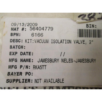 Neles Jamesbury RKA5TT Ball Valve Repair Kit