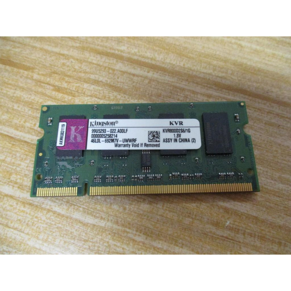 Kingston 99U5293-022.A00LF Memory Module KVR800D2S61G - Used Kingston 99U5293-022.A00LF Memory Module KVR800D2S61G - Used