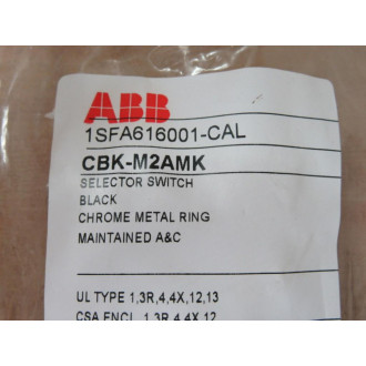 ABB 1SFA616001-CAL Selector Switch CBK-M2AMK
