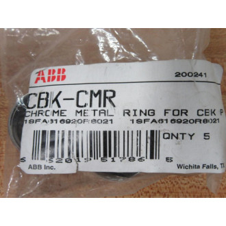 ABB CBK-CMR Chrome Metal Ring 1SFA616920R8021 (Pack of 5)