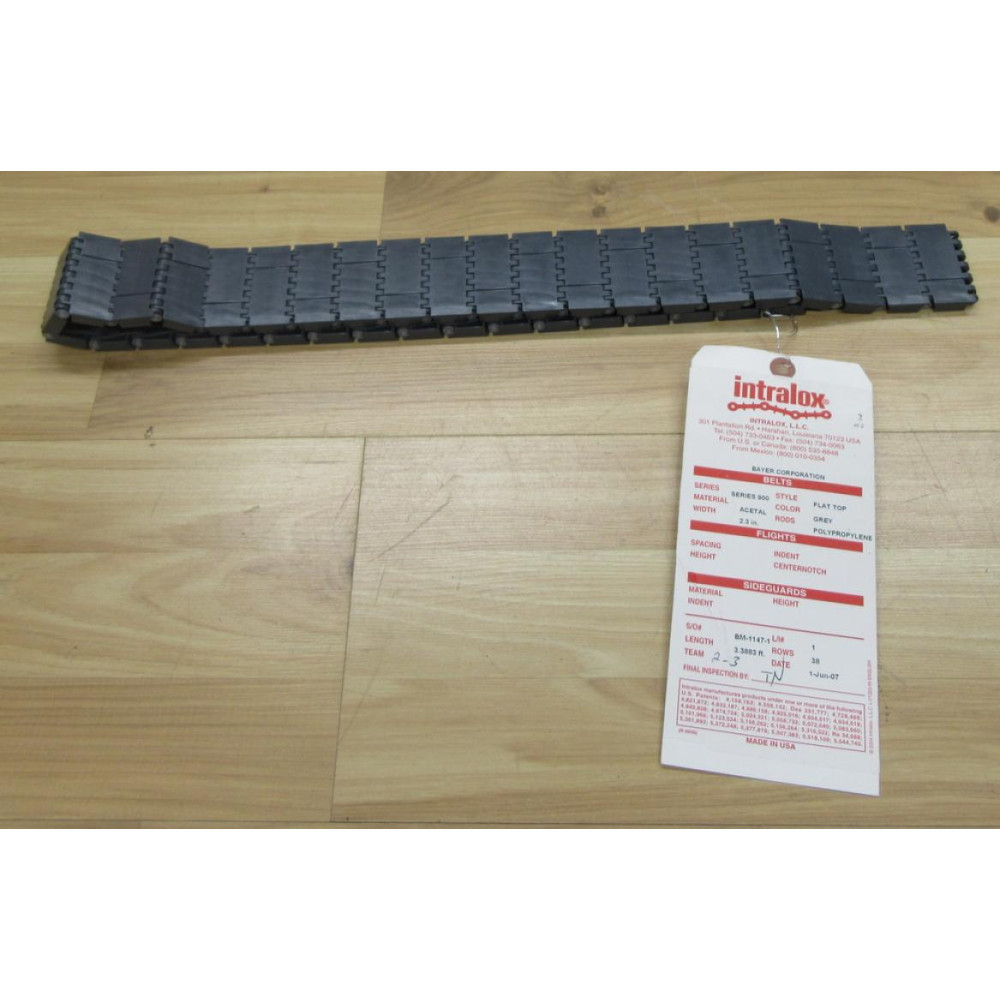 Intralox S900FTGAZ.3 Belt S900FTGAZ.3 Length: 3.3 Feet - New No Box