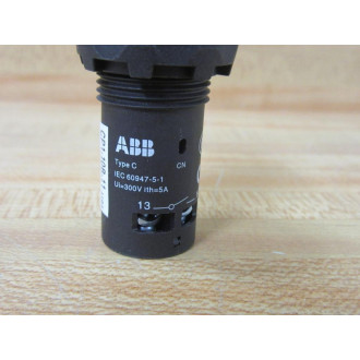 ABB CP1-10B-11 Compact Flush Pushbutton CP110B11 - New No Box