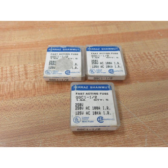 Ferraz Shawmut GGC1-12 Fast Acting Mini Fuse GGC112 (Pack of 15)