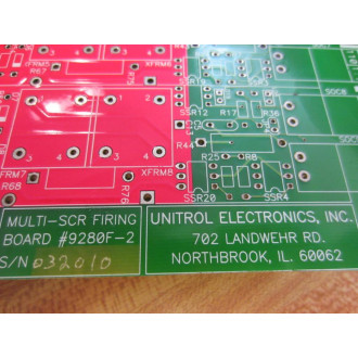 Unitrol Electronics 9280F-2 Multi-SCR Firing Bd 9280F2 - Used