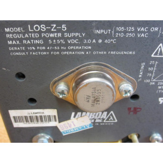 Lambda LOS-Z-5 Regulated Power Supply LOSZ5 - Used