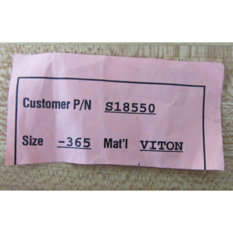S18550 O-Ring (Pack of 2) - New No Box