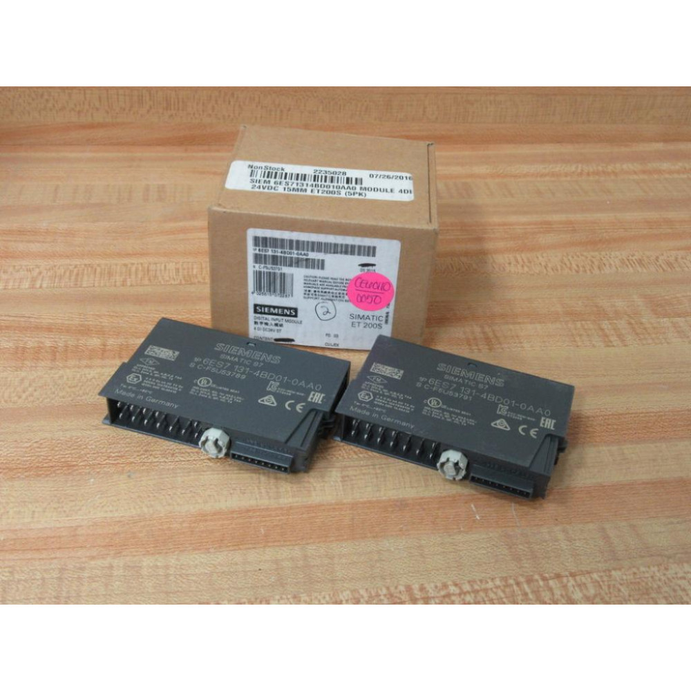 Siemens 6ES7131-4BD01-0AA0 Input Module (Pack of 2)