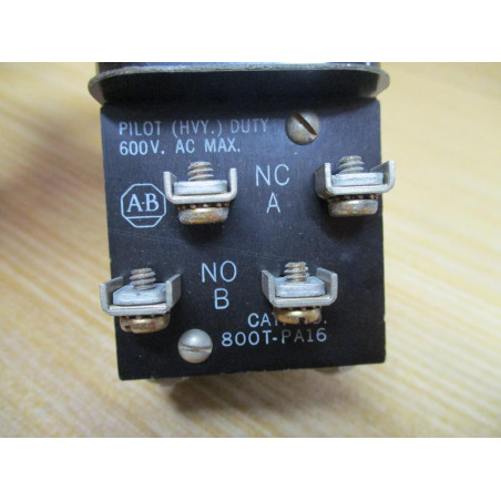 Allen Bradley 800T-PA16 Pushbutton Old Style - New No Box