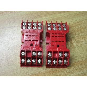 Gould SL 715 Relay Socket SL715 Red (Pack of 2) - New No Box