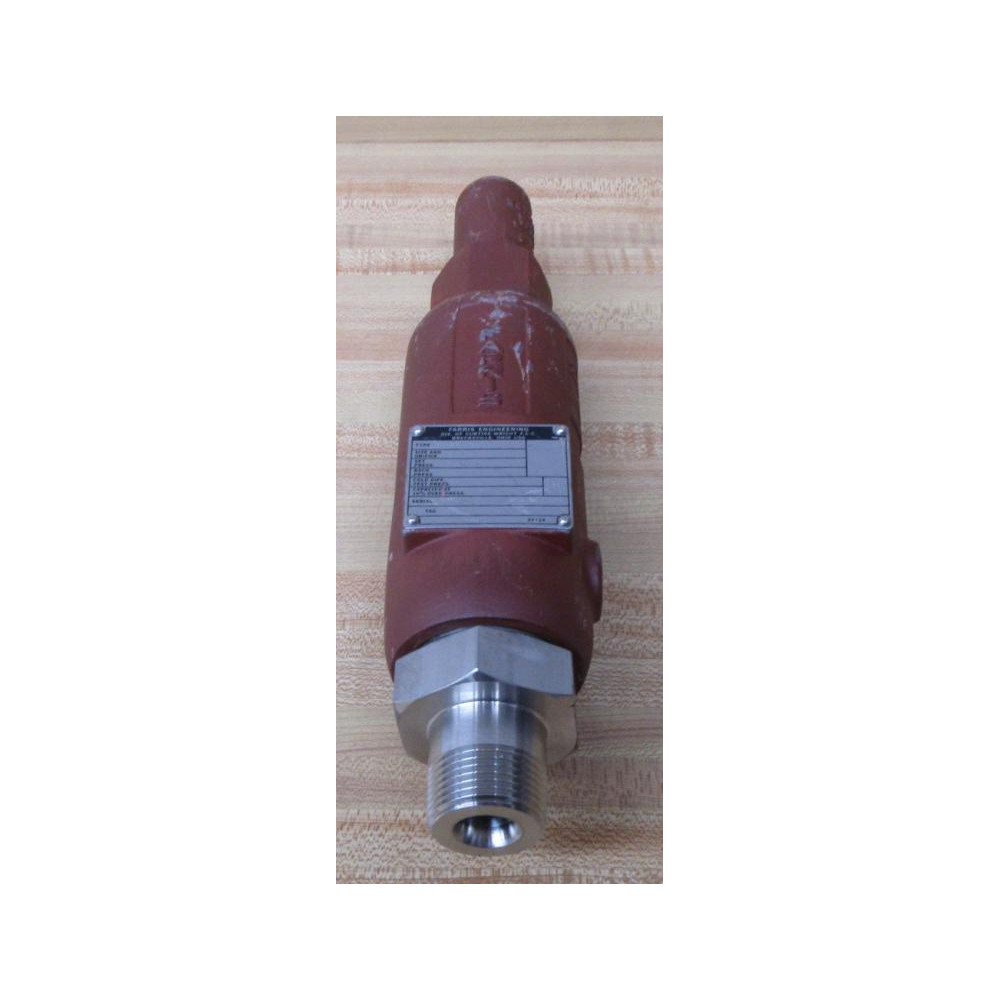 Farris Engineering 27DA33-M20 Relief Valve 27DA33M20 - New No Box Farris Engineering 27DA33-M20 Relief Valve 27DA33M20 - New No Box