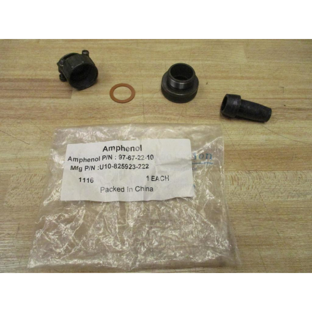 Amphenol 97-67-22-10 Backshell Assembly 97672210 Amphenol 97-67-22-10 Backshell Assembly 97672210