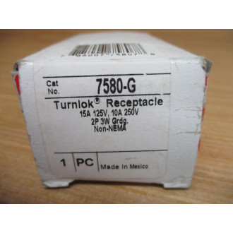 Pass & Seymour 7580-G Legrand Turnlok Receptacle 7580G