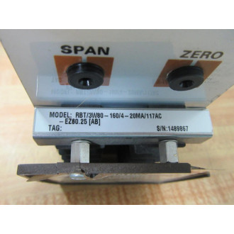 Moore Industries RBT3W80-1604-20MA117AC-EZ60.25(AB) Transmitter - Used