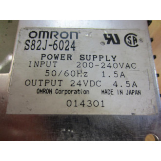 Omron S82J-6024 Power Supply S82J6024 - Used