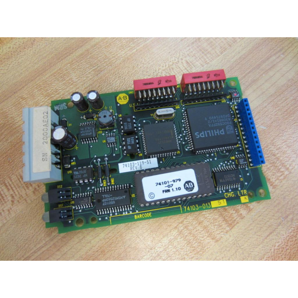 Allen Bradley 74103-013-51 PC Computer Bd 74103-119-51 Rev.K - Used